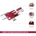 Victorinox Swiss Card Pocket Knife, Nail Care, Nail File, Scissors, red