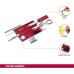 Victorinox Swiss Card Pocket Knife, Nail Care, Nail File, Scissors, red