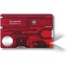 Victorinox Swiss Card Pocket Knife, Nail Care, Nail File, Scissors, red