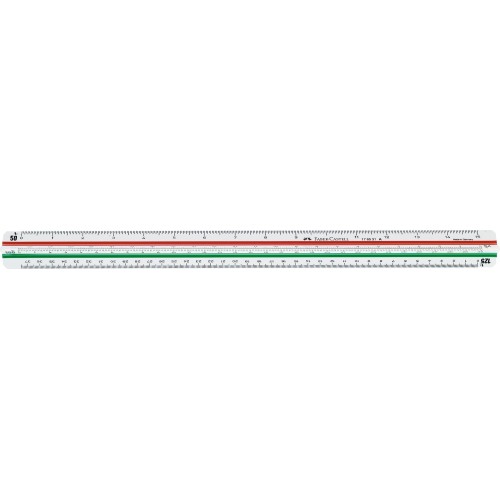 Faber-Castell 853M FABER 176531 853A Triangular Scale Ruler