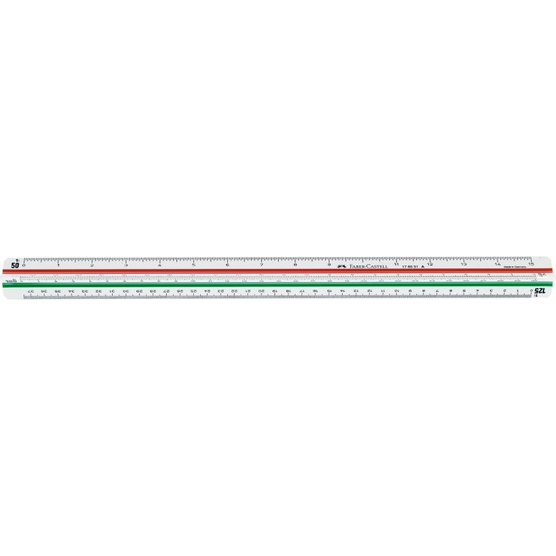 Faber-Castell 853M FABER 176531 853A Triangular Scale Ruler