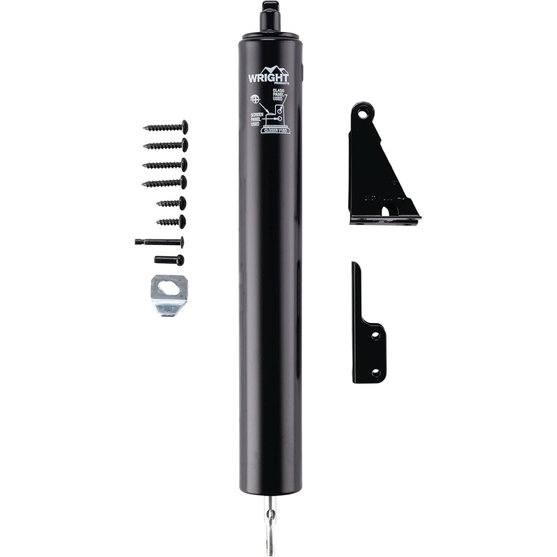 Wright Products V150BL HEAVY DUTY PNEUMATIC CLOSER, BLACK