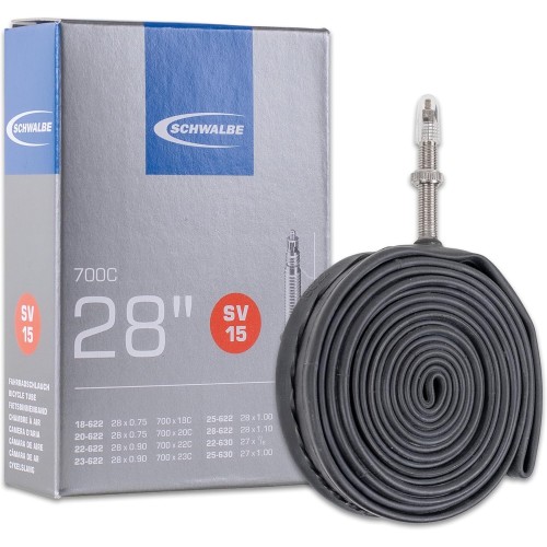 Schwalbe SV15 Presta Inner Tube 700C - Black, 28 Inch