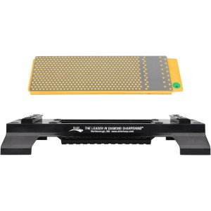 1 x DMT DuoSharp plus Sharpening Stone - Extra-Fine/Fine with Base 20.3 cm / 8 Inches, grey, WM8EF-WB