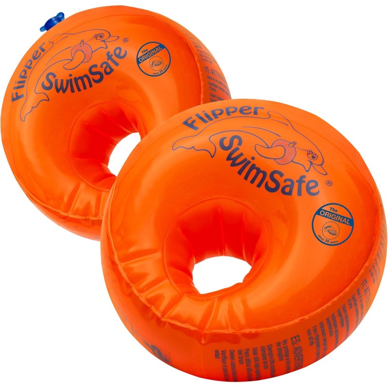 Flipper SwimSafe - Swimming Aid for Toddlers, Armbands with Unbreakable PE Foam Core for Swimming Learning, Test Winner Stiftung Warentest 05/2024