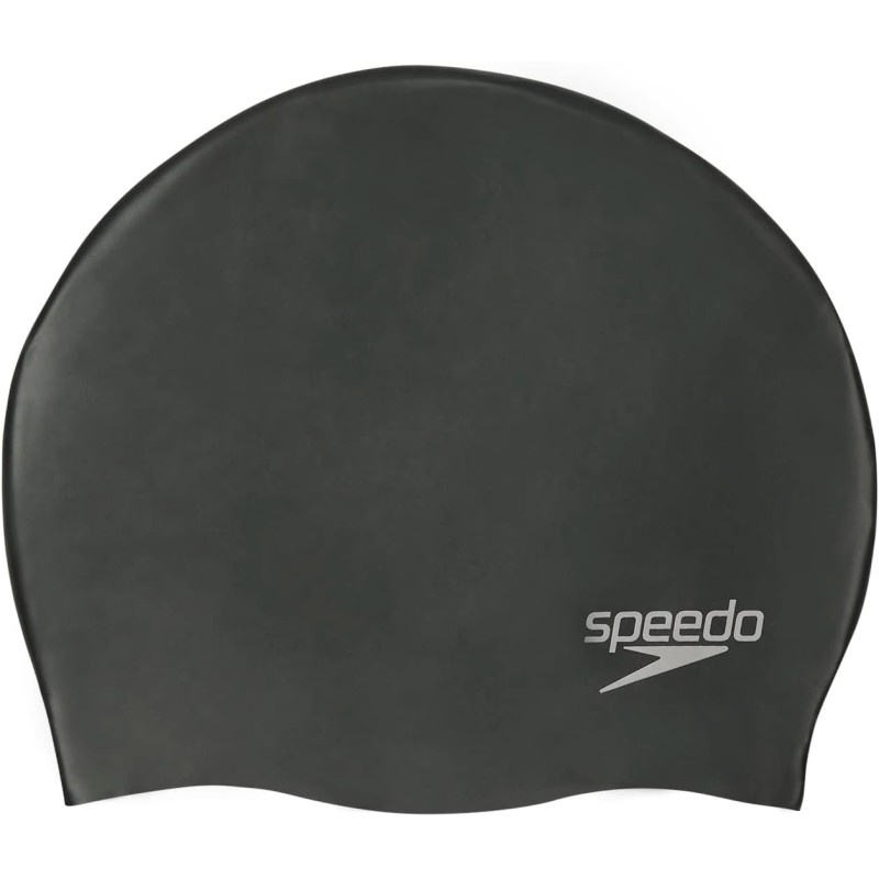 Speedo Unisex Plain Moulded Silicone Swimming Cap
