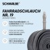 1x Schwalbe unisex adult bicycle tube SV19 40 / 62-584 / 635 EK 40 mm bicycle accessories, black, 27.5 29 inches