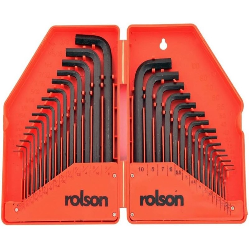 Rolson 40345 Hex Key, 30 Pieces