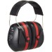 3M Peltor Optime III Earmuffs with Headband, 35 dB, Black/Red – Protection against high noise levels in industrial settings - 1x Peltor ear defender