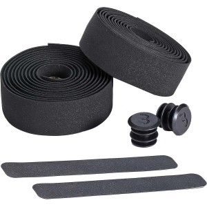 BBB RaceRibbon BHT-01 Cycling Bicycle Handlebar Tape Non-Slip and Shock Absorbing for MTB Road Bike and Urban Cycling Includes Masking Tape and Handlebar Plugs