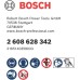 Bosch 2608628342 Заоблена фреза, сребриста, 8 x 32,7 x 57 mm