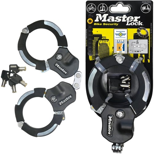 Master Lock 7,6cm diameter hardened laminated steel Street Cuff locks; single link