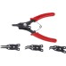 Kraftmann 454 Circlip Pliers Set, Black/Red