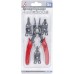 Kraftmann 454 Circlip Pliers Set, Black/Red