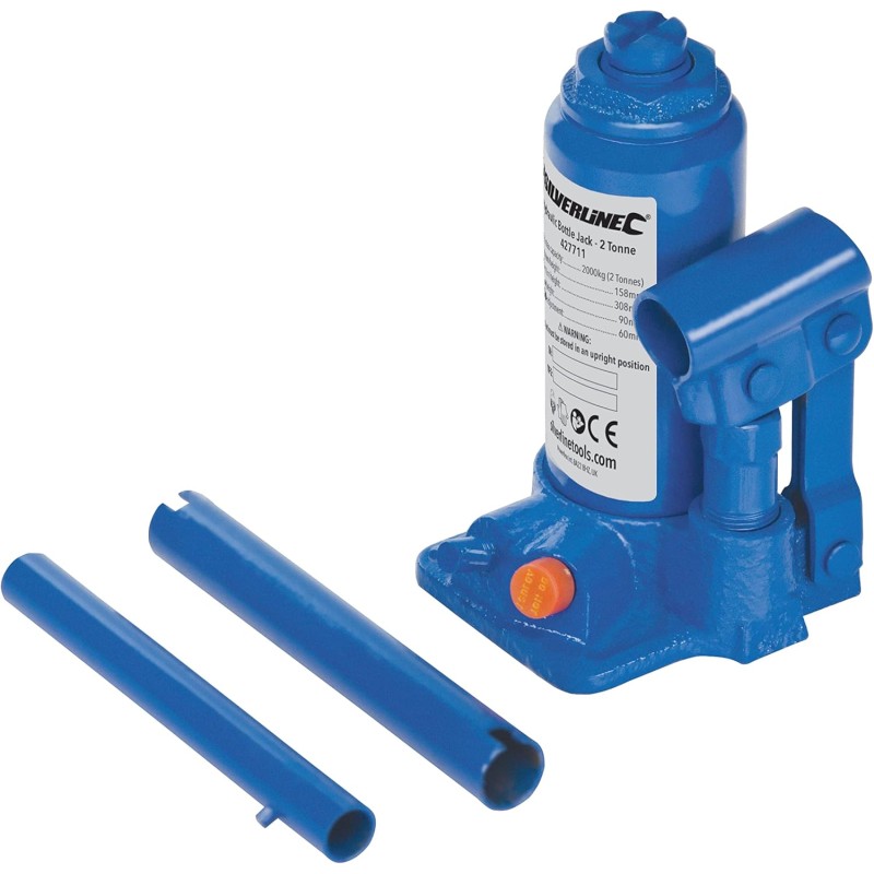 Silverline 427711 Hydraulic Bottle Jacks 2 Tonne