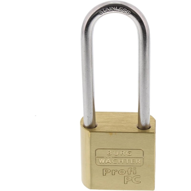 Burg Wächter Body Without Lock Cylinder/Barrel – Brass – 8 mm Shackle, 2 Keys, 116 Pc 50 Hb 80 Blank, 1 Piece