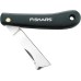 Fiskars Grafting Pen Knife K60, Total Length: 17 cm, Stainless Steel, Black, 1001625