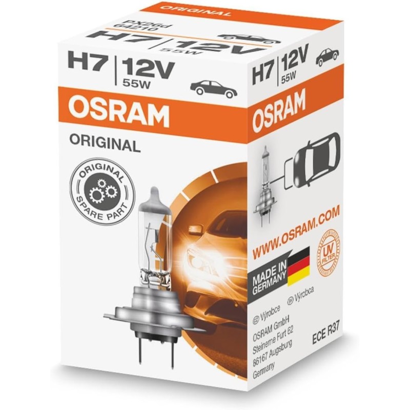 Osram Original Line 64210L H7 Long Life Halogen Headlight Bulb