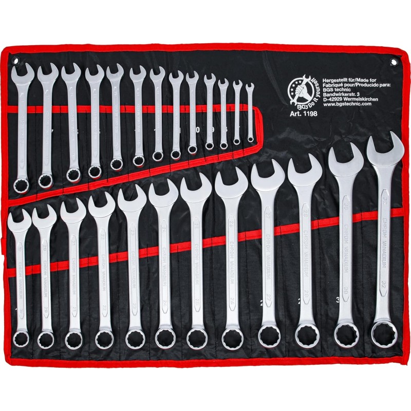 25-piece Combination Spanner Set, 6-32 mm
