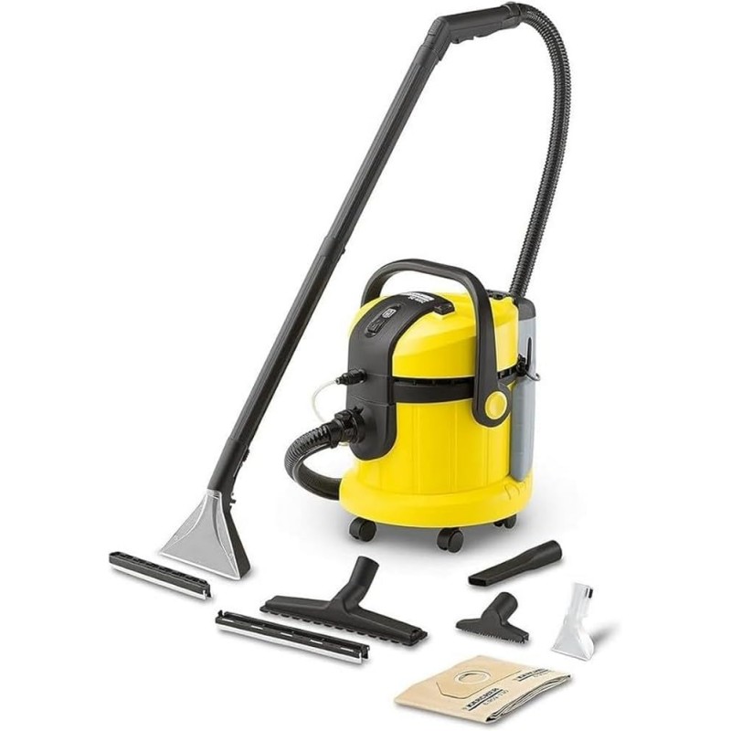 Kärcher SE 4002 washing vacuum cleaner (2-in-1 integrated spray hose, extra washing nozzle for upholstery cleaning, 230 mm working width, spray pressure 1 bar, spray quantity 1 l / min)