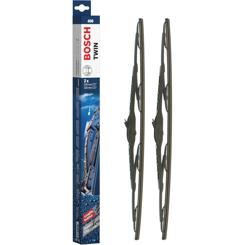 Bosch 3 397 118 408 Wiper Blade Set Twin Spoiler 550S, 550 x 550 mm