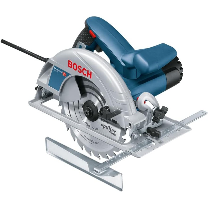 Bosch Professional GKS 190 hand saw (not compatible with guide rails, 1400 watts, circular saw blade: 190 mm. Cut depth: 70 mm, in Box)