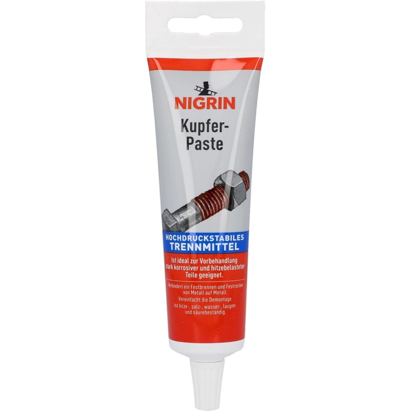 NIGRIN RepairTec Copper Paste, High Pressure Resistant, Heat Resistant, Ideal for Pretreatment, 100g