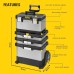 Stanley FatMax Rolling workshop made of metal-plastic 1-95-622 - Tool trolley empty - Versatile tool box for small parts and large tools