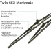 Bosch 3 397 118 324 Wiper Blade Set Twin Spoiler 653S, 650 x 400 mm