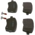 Bosch BP2697 Brake Pads - Front Axle - ECE-R90 Certification - Four Brake Pads Per Set