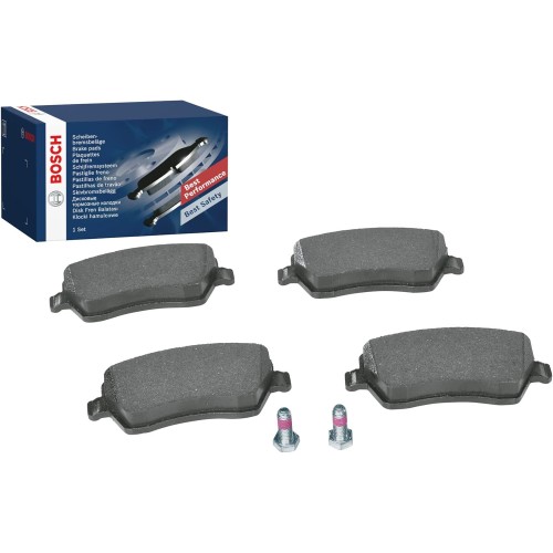 Bosch BP2697 Brake Pads - Front Axle - ECE-R90 Certification - Four Brake Pads Per Set