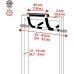 Ultrasport Pull-up bar, врата за врата, тренажор за горната част на тялото, многофункционален тренажор, без пробиване, тренировъчно устройство за дома и офиса, лост за лицеви опори, подходящ за различни упражнения