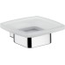 Emco Loft 053000100 Wall-Mounted Soap Dish Satinated Crystal Glass Chrome