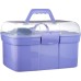Kerbl Children’s Horse Cleaning Box, Filled, purple