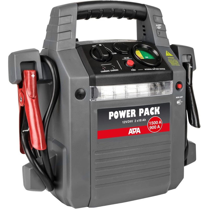 APa 16524 Power Pack-Jump Leads 12 V and 1500A 900A (24V)