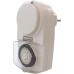 UNITEC Outdoor Mechanical Daily Timer IP44 Analogue White 30 Minute Intervals Adjustable Mini
