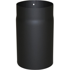 Kamino - Flam Heat Resistant Senotherm Coating Flue Pipe for Stoves, Steel Black, 150 mm