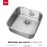 Franke 10125005 BE 40.40 BE 400/400 CN Kitchen Sink with a Single Bowl from Teka, Grey
