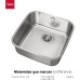 Franke 10125005 BE 40.40 BE 400/400 CN Kitchen Sink with a Single Bowl from Teka, Grey