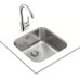 Franke 10125005 BE 40.40 BE 400/400 CN Kitchen Sink with a Single Bowl from Teka, Grey
