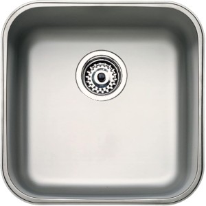 Franke 10125005 BE 40.40 BE 400/400 CN Kitchen Sink with a Single Bowl from Teka, Grey