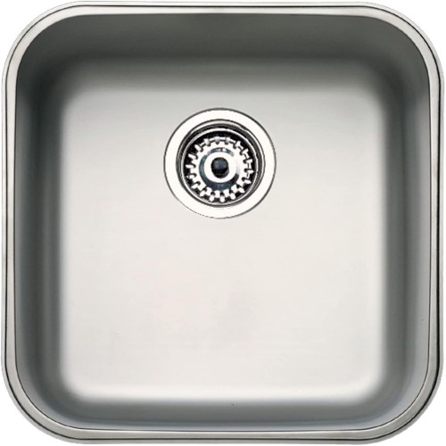 Franke 10125005 BE 40.40 BE 400/400 CN Kitchen Sink with a Single Bowl from Teka, Grey