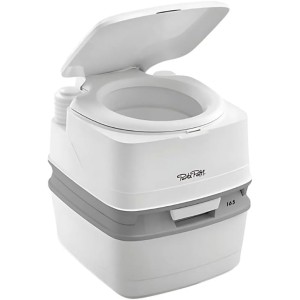 Thetford 92814 Porta Potti 165 portable toilet Qube, white-gray 414 x 383 x 427 mm