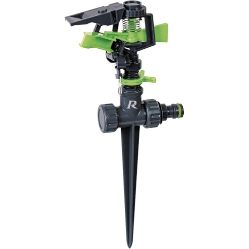 RIBILAND Pra/AB.1410 Oscillating Sprinkler on Plastic Spike, Black, 290 x 30 x 100 cm