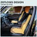 Walser CarComfort Seat Cover Made of Wooden Beads, Seat Cover Wooden Balls, Massage Car Seat Cover Wood, Universal Seat Mat, Black/White, 13551