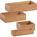 Zeller 13333 Organizer box 30 x 15 x 7 cm, Bamboo