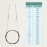 KnitPro 40 cm x 3 mm Nova Fixed Circular Needles, Silver
