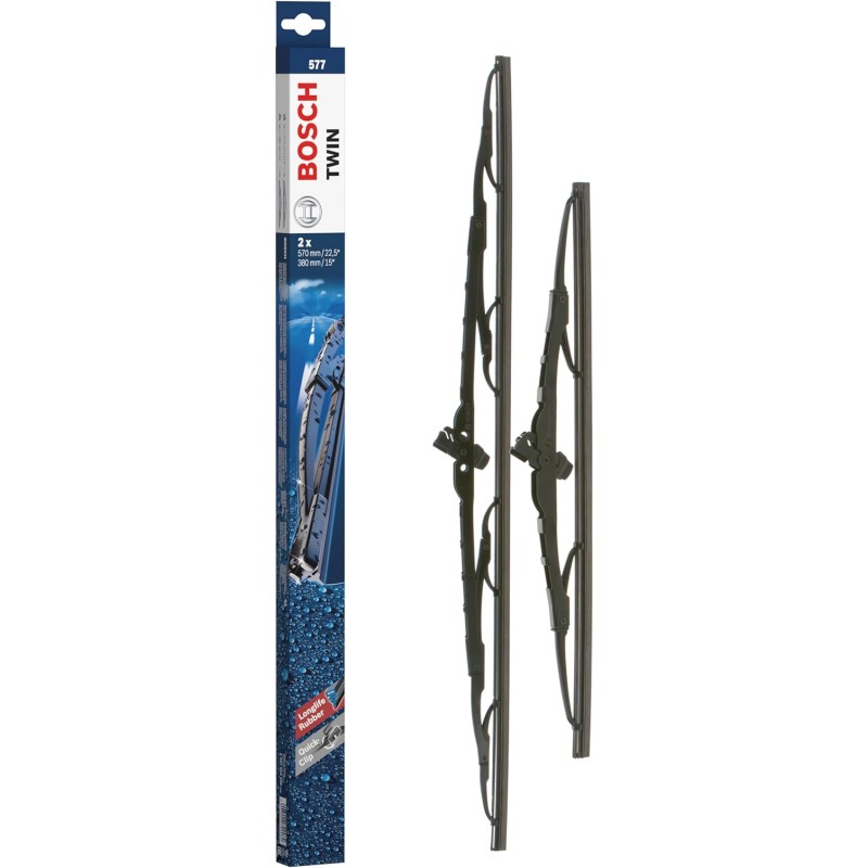 Bosch 3 397 010 298 Wiper Blade Set Twin 577, 575 x 380 mm