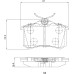 FEBI Rear Brake Pad Set for Caddy III EOS Golf V VI + Plus Jetta IV Passat