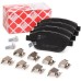 febi bilstein 16630 Brake Pad Set with additional parts, pack of four